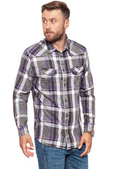 KOSZULA WRANGLER LS WESTERN SHIRT TROPICAL PURPLE W5969SFW3