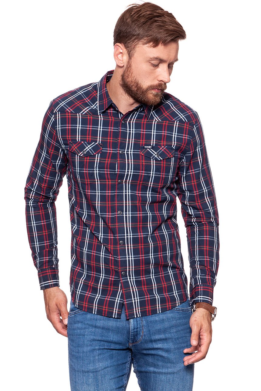 KOSZULA WRANGLER WESTERN SHIRT RED W59734M47