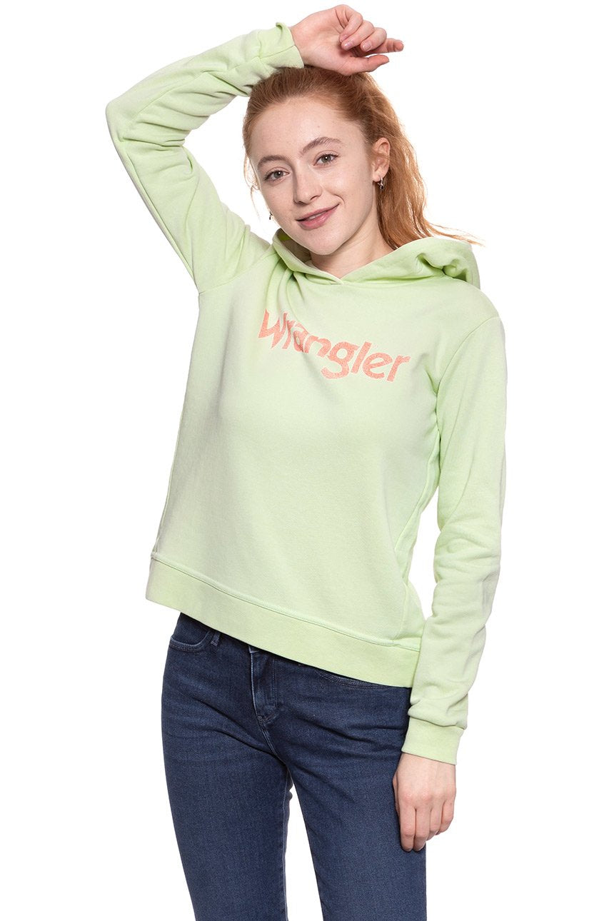 BLUZA WRANGLER DAMSKA RETRO KABEL HDY PASTEL GREEN W600RICUG