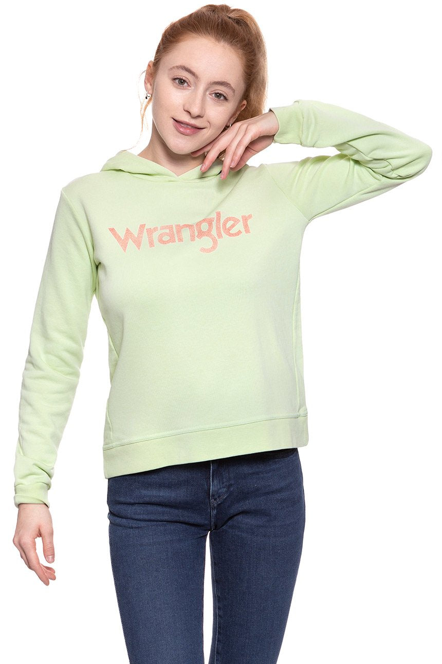 BLUZA WRANGLER DAMSKA RETRO KABEL HDY PASTEL GREEN W600RICUG