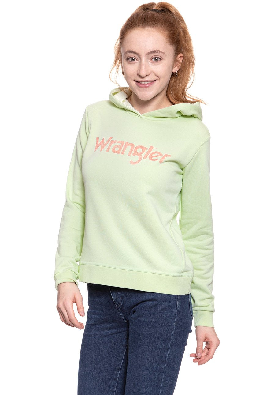 BLUZA WRANGLER DAMSKA RETRO KABEL HDY PASTEL GREEN W600RICUG