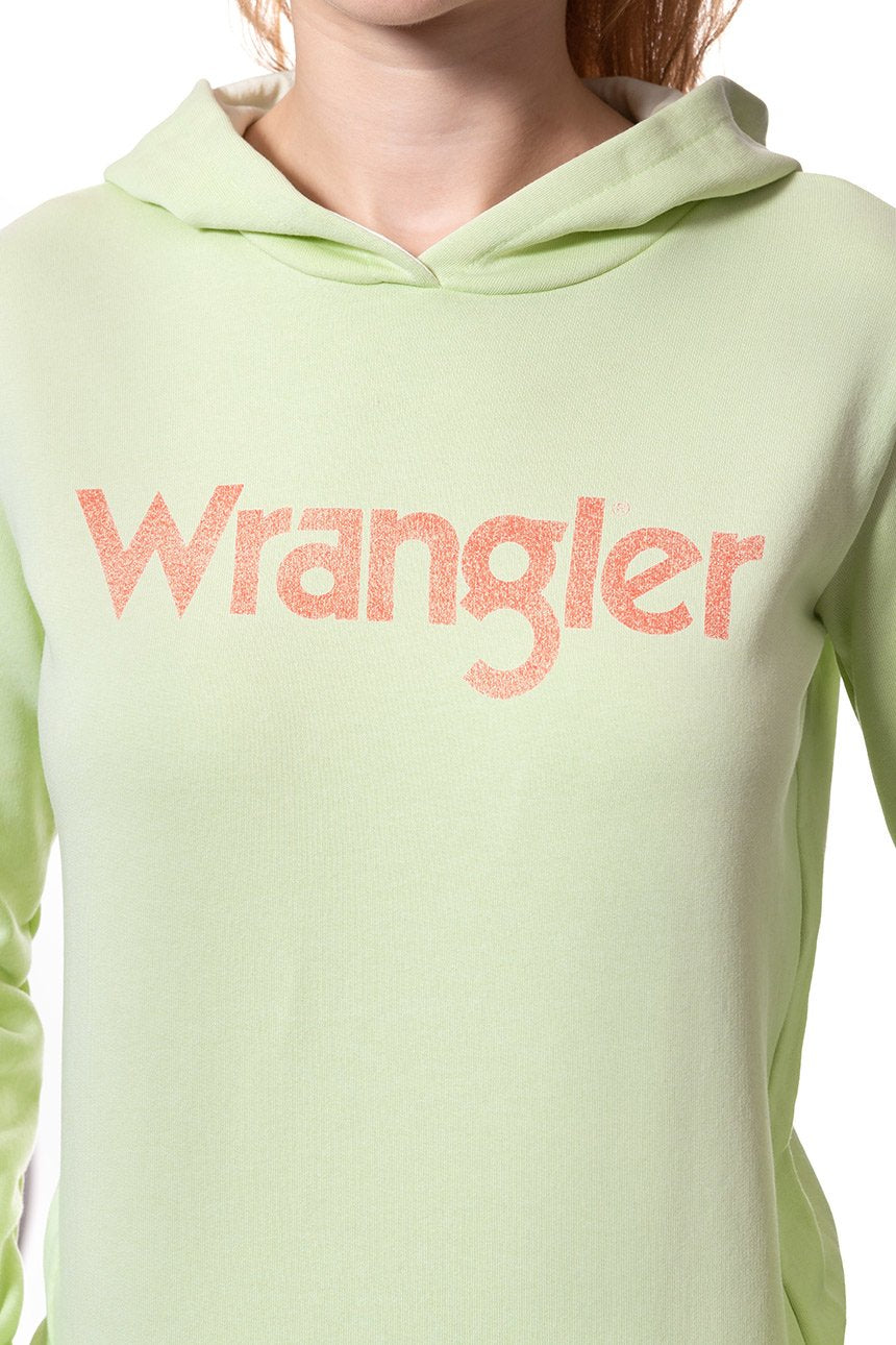 BLUZA WRANGLER DAMSKA RETRO KABEL HDY PASTEL GREEN W600RICUG