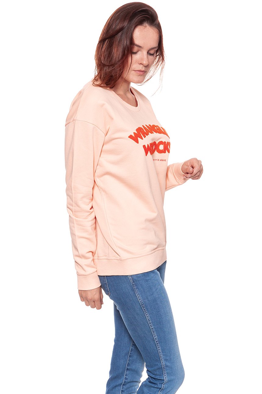 BLUZA WRANGLER DAMSKA WROCKS SWEAT PEACH PARFAIT W601OHYUD