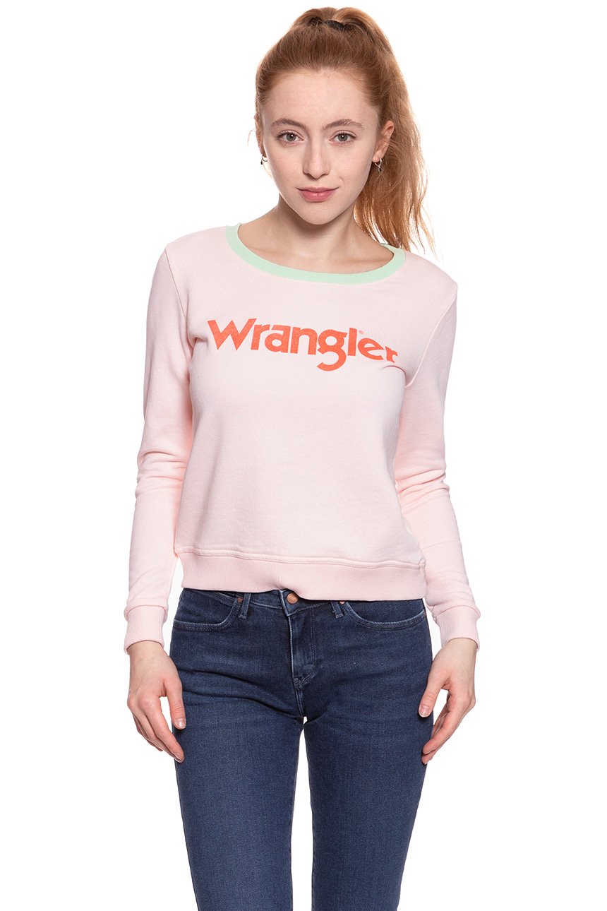 DAMSKI SWETER WRANGLER RETRO KABEL SWT ROSEWATER W602RHYLF