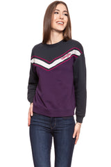 BLUZA WRANGLER DAMSKA LOGO SWEAT PURPLE PENNANT W6072HYWT