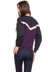 BLUZA WRANGLER DAMSKA LOGO SWEAT PURPLE PENNANT W6072HYWT