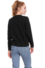 BLUZA WRANGLER DAMSKA CREW SWEAT BLACK W6079HY01