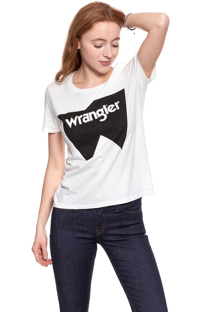 WRANGLER T SHIRT DAMSKI FESTIVAL TEE OFFWHITE W7016EV02