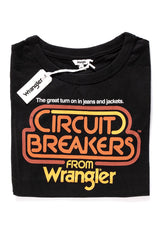 WRANGLER T SHIRT DAMSKI GRAPHIC RINGER TEE BLACK W7373EV01