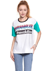 WRANGLER T SHIRT DAMSKI WREVOLUTION TEE  WHITE W7386GH12