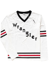 DAMSKI LONGSLEEVE WRANGLER 47 TEE EGRET OFF WHITE W7392GFIO