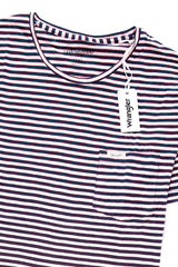 KOSZULKA WRANGLER S/S STRIPE POCKET TEE OFFWHITE W7A39DT02