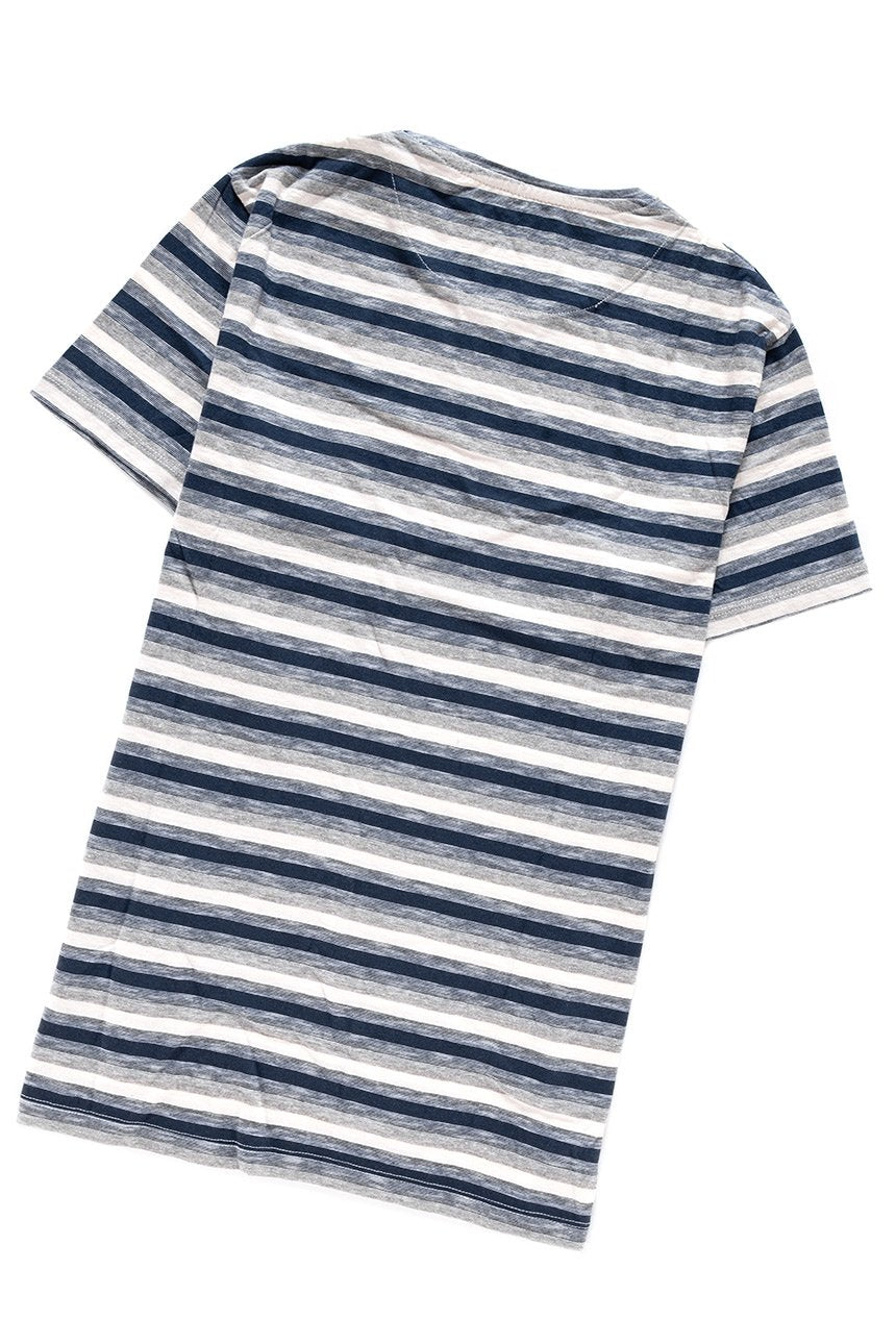 KOSZULKA WRANGLER S/S STRIPE POCKET TEE NAVY W7A40EJ35