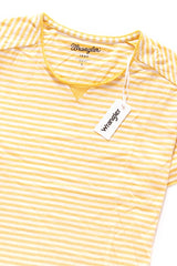 KOSZULKA WRANGLER S/S STRIPE TEE KOSZULKA WRANGLER YELLOW W7A41EP04