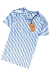 KOSZULKA WRANGLER S/S STRIPE TEE KOSZULKA WRANGLER BLUE W7A41EP05