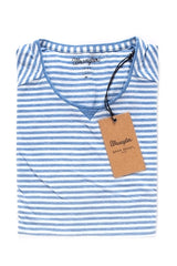 KOSZULKA WRANGLER S/S STRIPE TEE KOSZULKA WRANGLER BLUE W7A41EP05