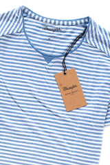 KOSZULKA WRANGLER S/S STRIPE TEE KOSZULKA WRANGLER BLUE W7A41EP05