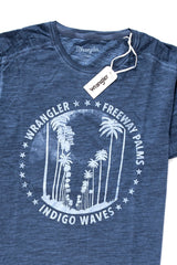 KOSZULKA WRANGLER S/S GRAPHIC TEE NAVY W7A64ER35