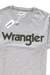 KOSZULKA WRANGLER SS LOGO TEE MID GREY MEL W7A86D337