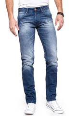 JEANSY MĘSKIE WRANGLER COLTON BLUE ALL OVER W16CY650I