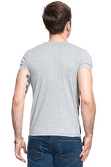 KOSZULKA WRANGLER COLLAB TEE MID GREY MEL W7B05D337