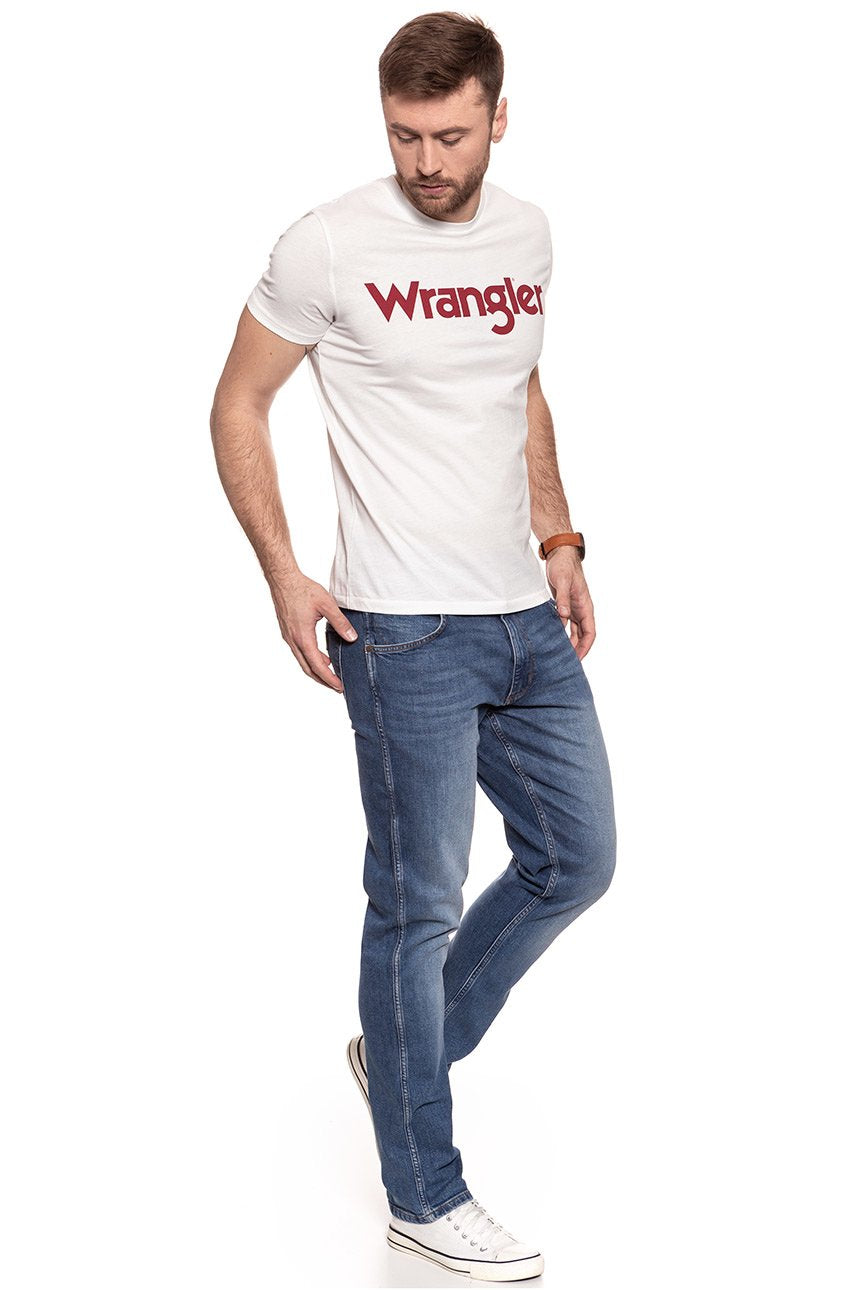 KOSZULKA WRANGLER S/S LOGO TEE OFFWHITE W7B13D302