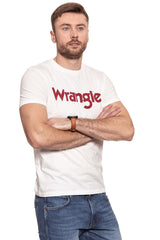 KOSZULKA WRANGLER S/S LOGO TEE OFFWHITE W7B13D302