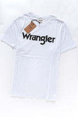 KOSZULKA WRANGLER SS LOGO TEE WHITE W7B13D312