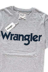 KOSZULKA WRANGLER S/S LOGO TEE MID GREY MEL W7B13D337