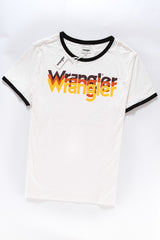 KOSZULKA WRANGLER LOGO TEE OFFWHITE W7B20FK02