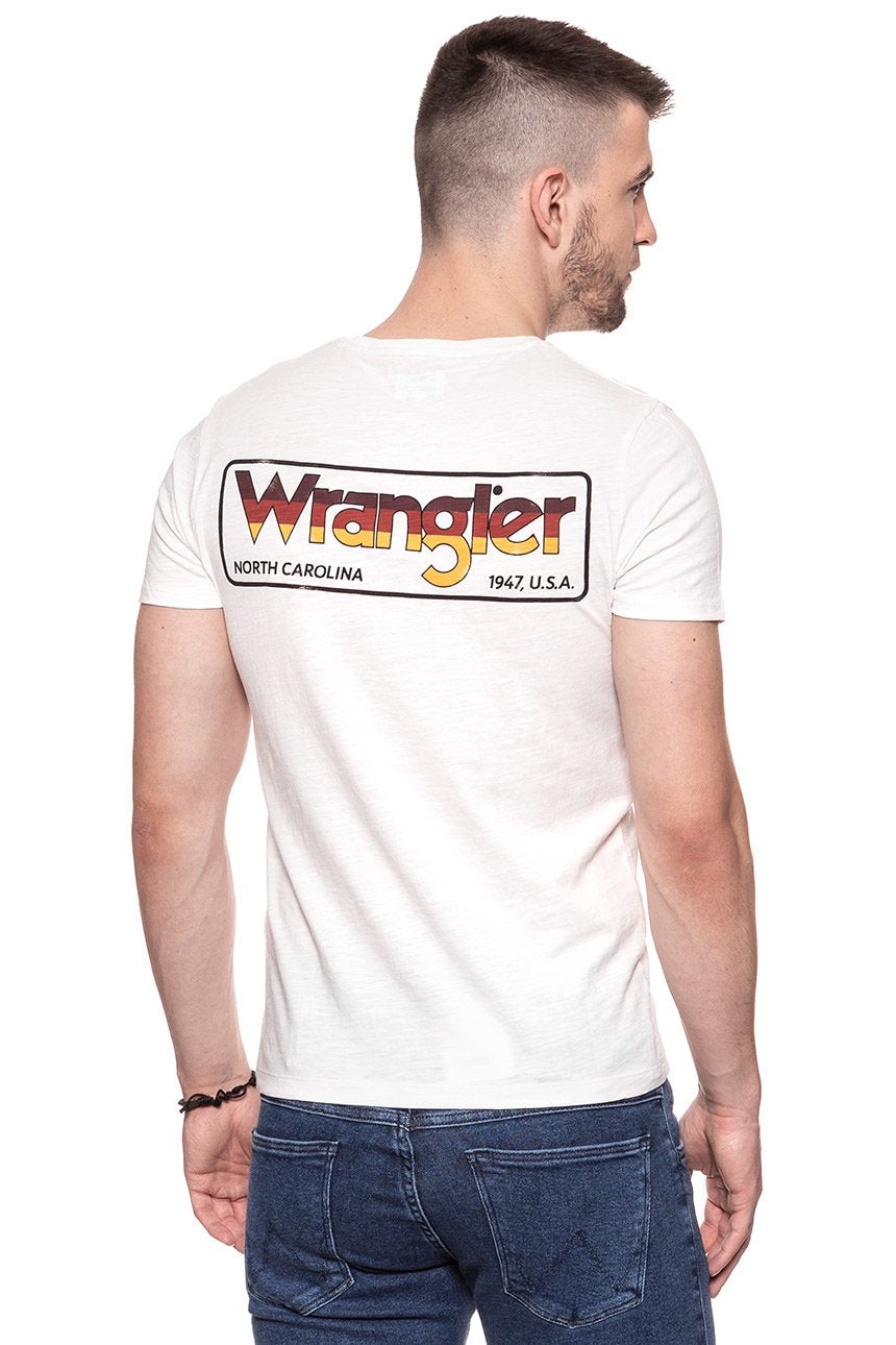 KOSZULKA WRANGLER POCKET TEE OFFWHITE W7B21FE02