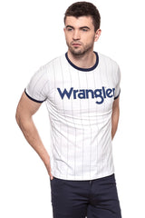 KOSZULKA WRANGLER RINGER TEE WHITE W7B33FK12