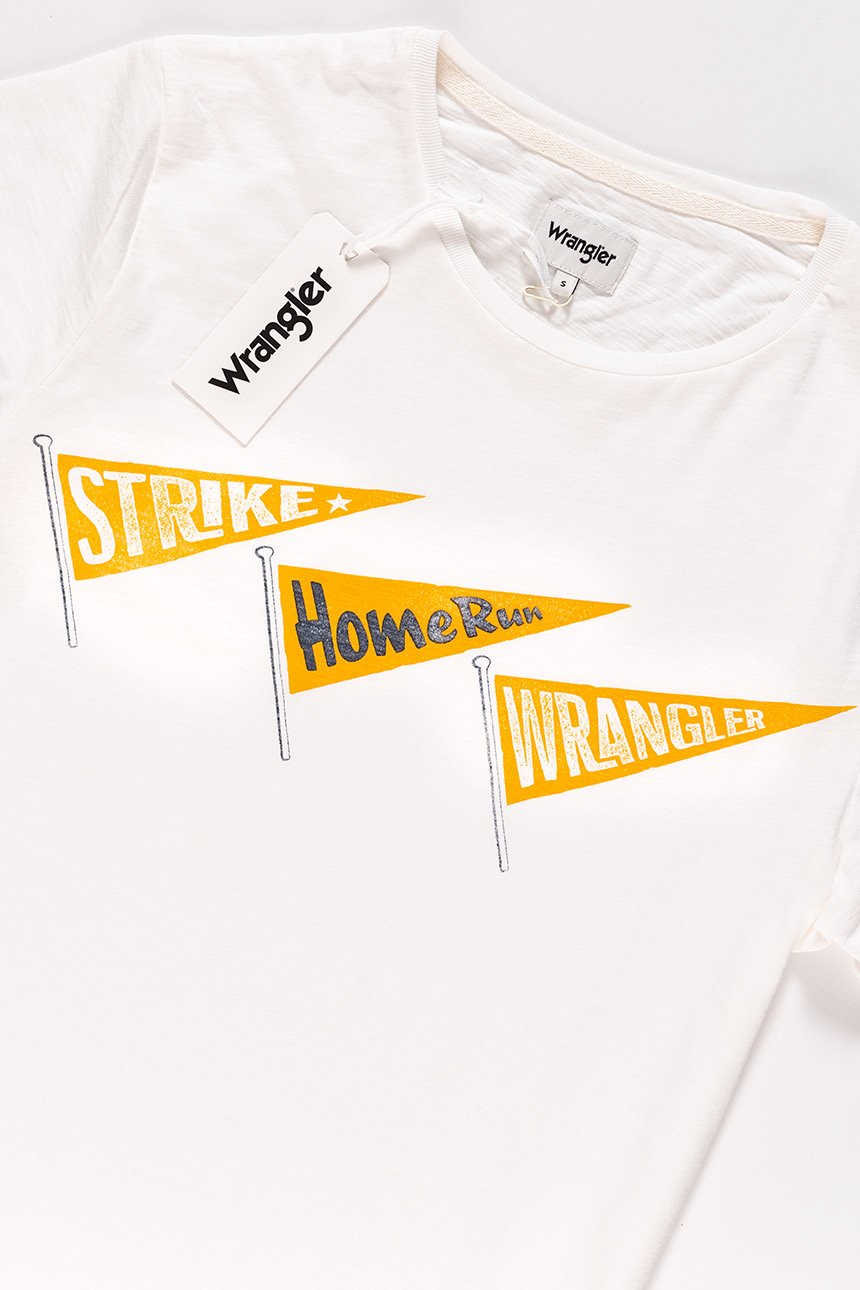 KOSZULKA WRANGLER OVERDYE TEE OFFWHITE W7B36EB02