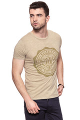 KOSZULKA WRANGLER OVERDYE TEE PLAZA TAUPE W7B36EBU5