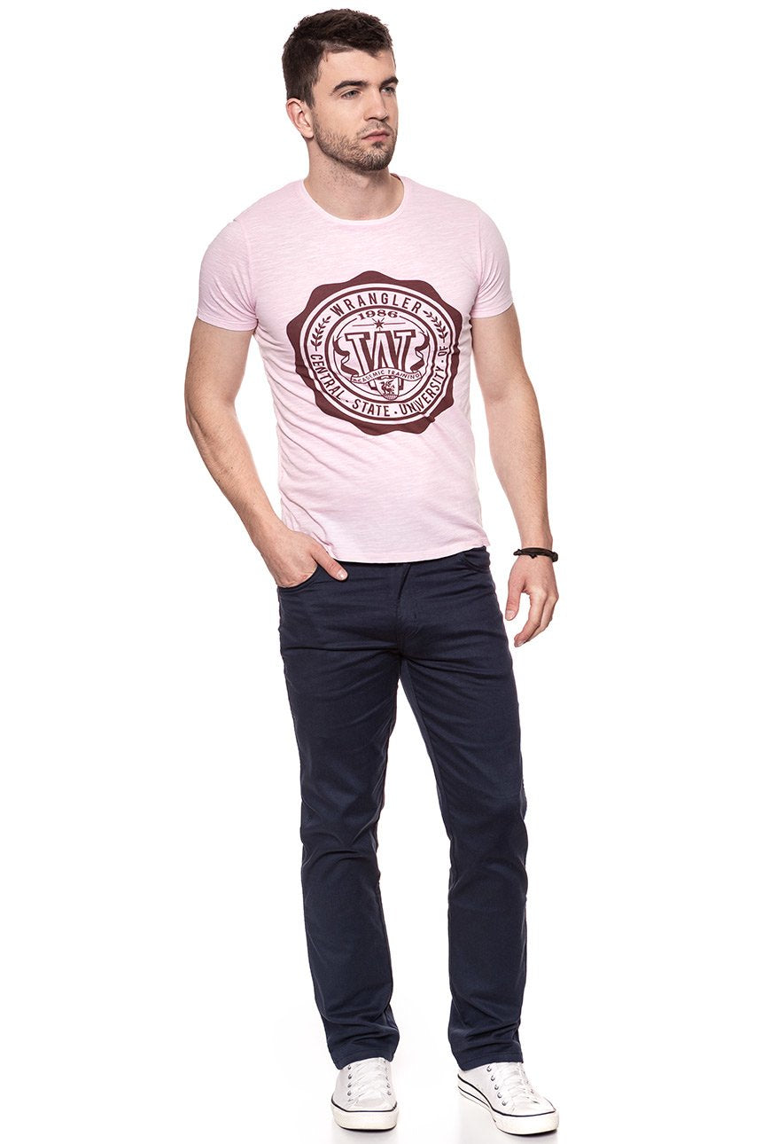 KOSZULKA WRANGLER OVERDYE TEE PEPPA PINK W7B36EBU6