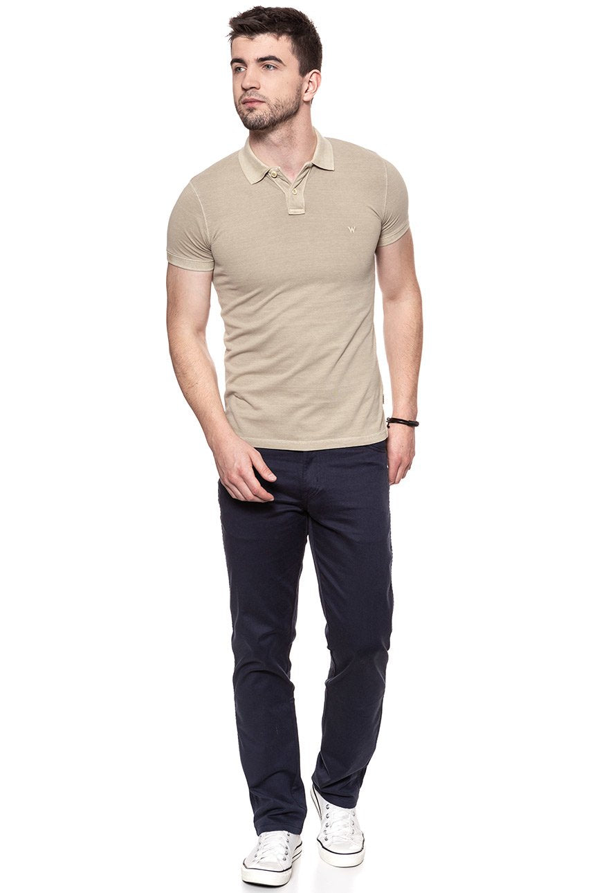 POLO WRANGLER OVERDYE POLO PLAZA TAUPE W7B37KQU5