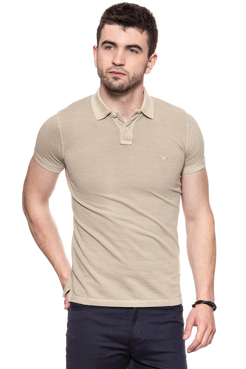 POLO WRANGLER OVERDYE POLO PLAZA TAUPE W7B37KQU5