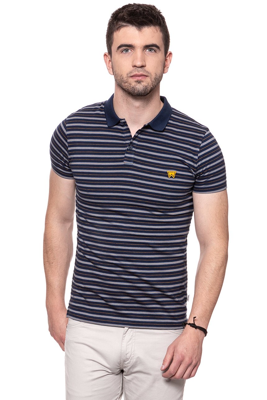 POLO WRANGLER REFINED POLO NAVY W7B39DC35