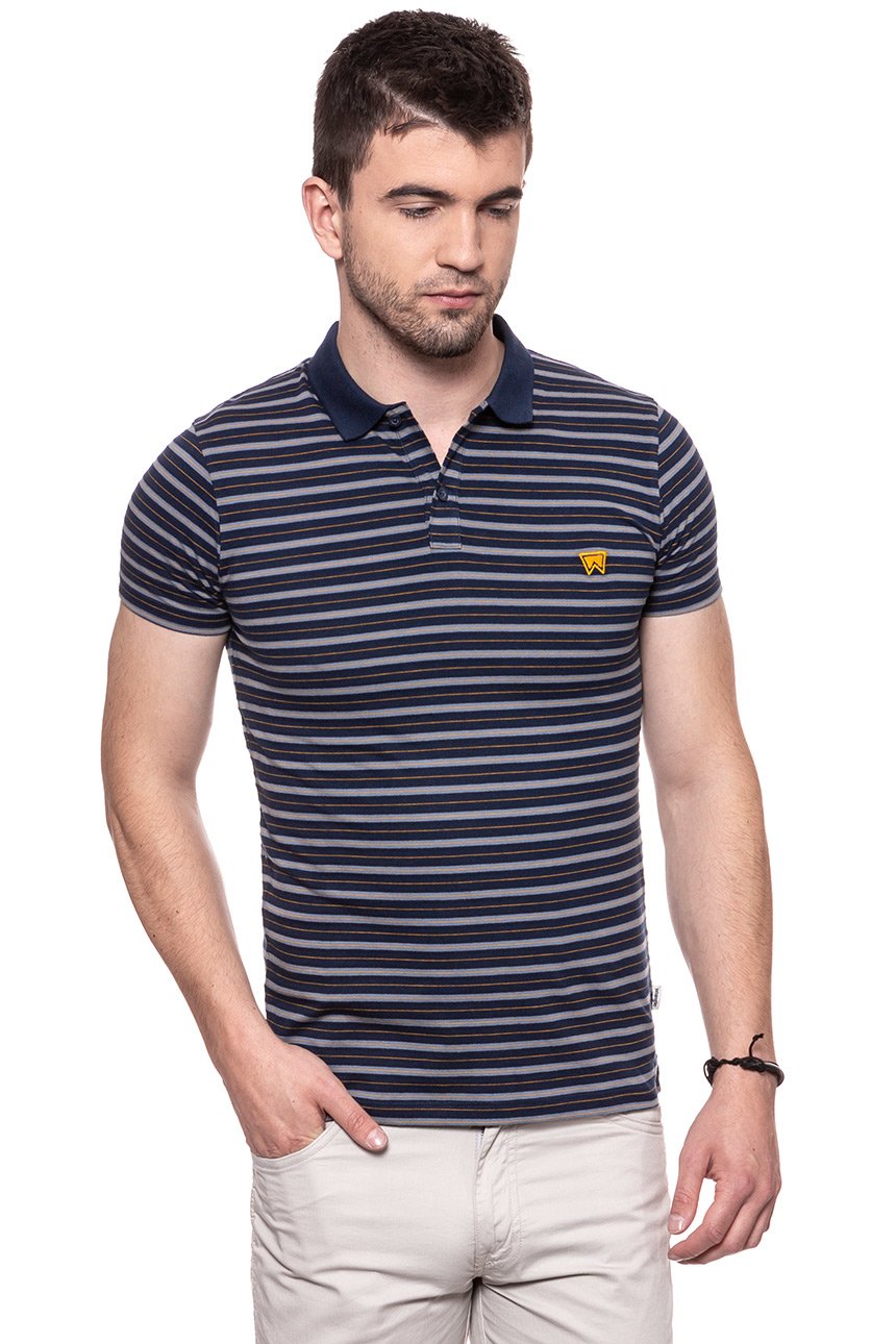 POLO WRANGLER REFINED POLO NAVY W7B39DC35