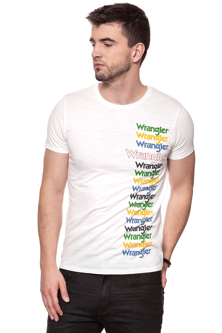 KOSZULKA WRANGLER FESTIVAL TEE OFFWHITE W7B44DE02