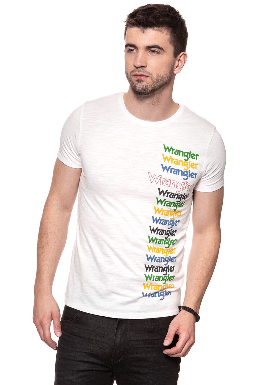 KOSZULKA WRANGLER FESTIVAL TEE OFFWHITE W7B44DE02