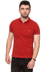 POLO WRANGLER SS POLO POMPEIAN RED W7B58K41C