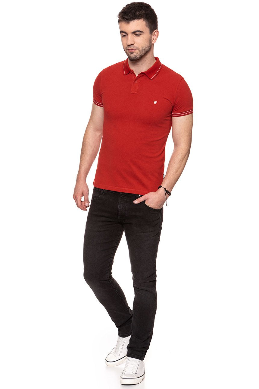 POLO WRANGLER SS POLO POMPEIAN RED W7B58K41C