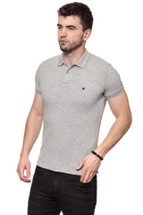 POLO WRANGLER S/S POLO MID GREY MEL W7B58K437