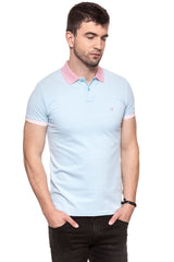 POLO WRANGLER CONTRAST POLO  LIGHT BLUE W7B59K480