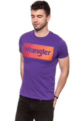 KOSZULKA WRANGLER LOGO TEE TROPICAL PURPLE W7B62FQW3