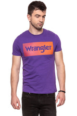 KOSZULKA WRANGLER LOGO TEE TROPICAL PURPLE W7B62FQW3