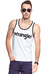 KOSZULKA WRANGLER RINGER TANK WHITE W7B64FQ12