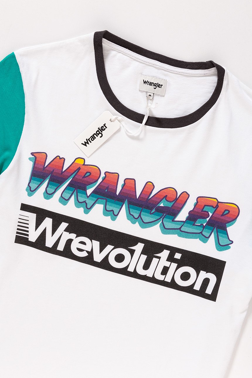 KOSZULKA WRANGLER REVOLUTION TEE  WHITE W7B66GN12