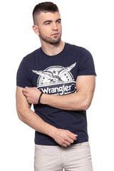 KOSZULKA WRANGLER SS EAGLE TEE NAVY W7B74FK35